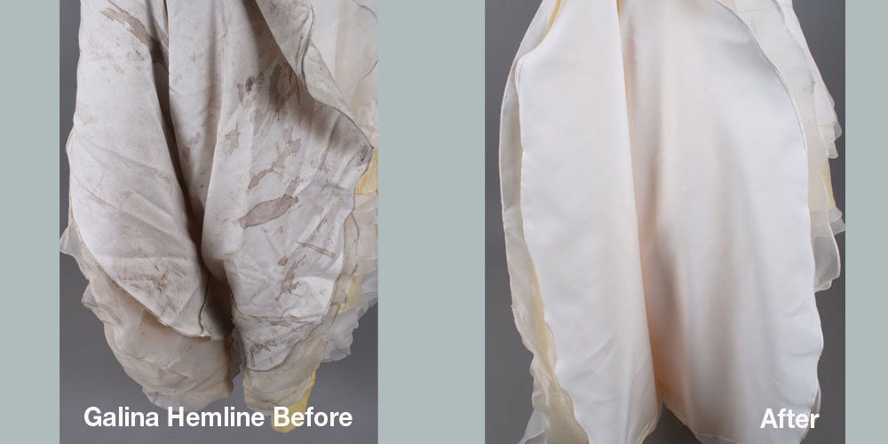 Hemline before and after