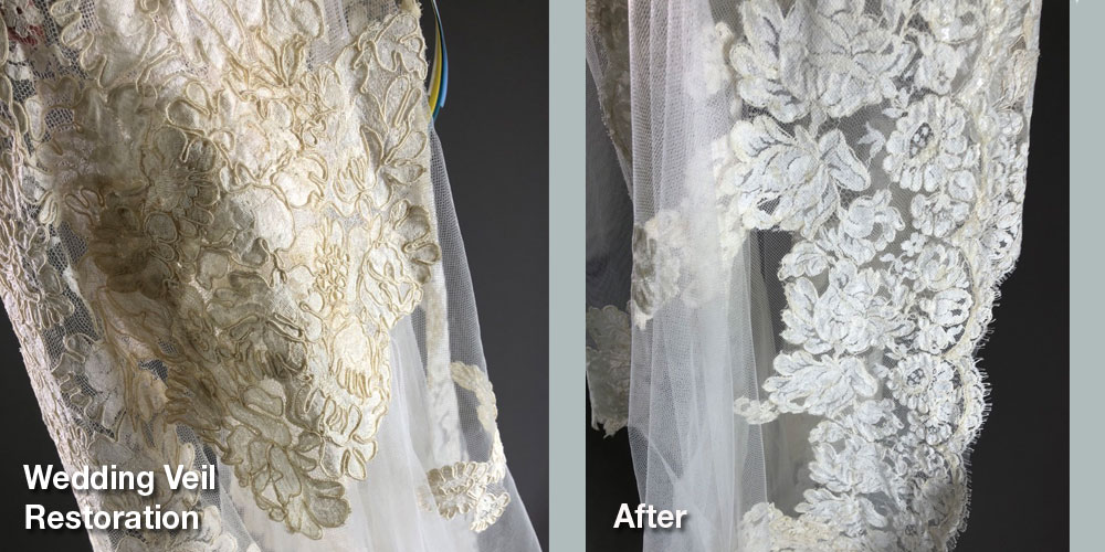 Wedding veil restoration