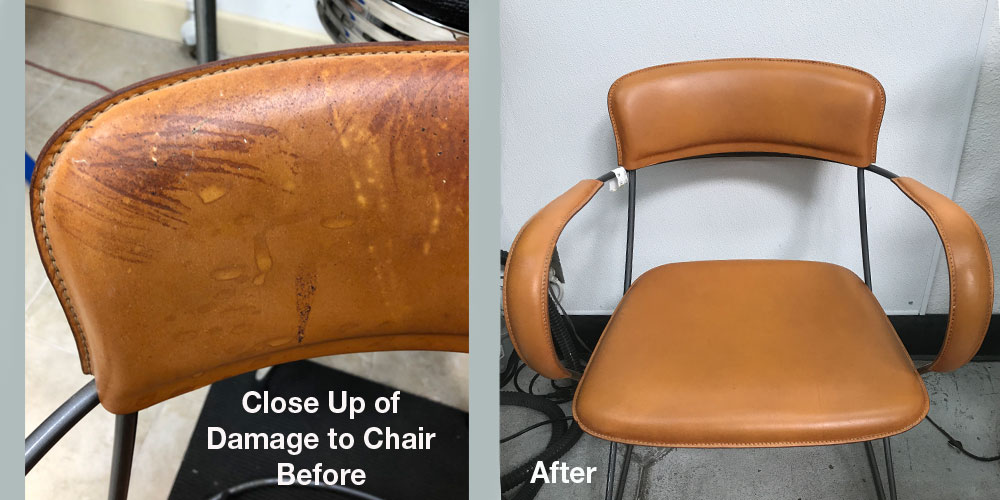 Leather Chair Before and After