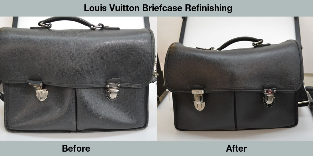 LV Briefcase Refinishing
